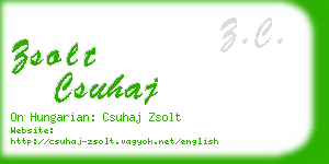 zsolt csuhaj business card